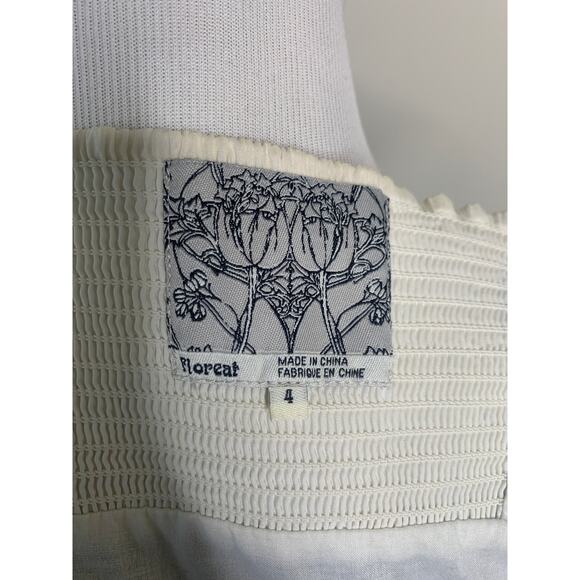 Anthropologie Embroidered Boho Strapless Dress Sz 4 Aztec - Picture 6 of 7